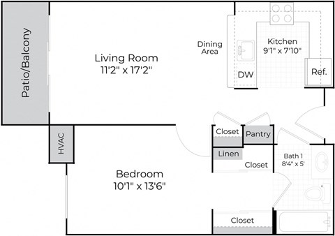 aspen floor plan at Kendrick Court, Herndon, Virginia